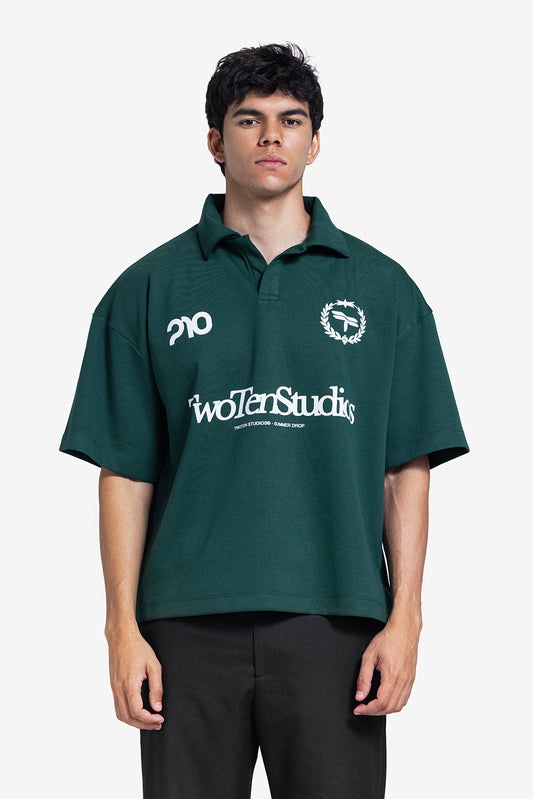 League Green Polo
